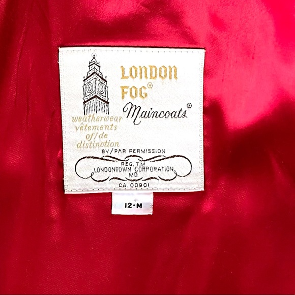 Vintage 100% Virgin Wool London Fog Coat - Picture 3 of 8